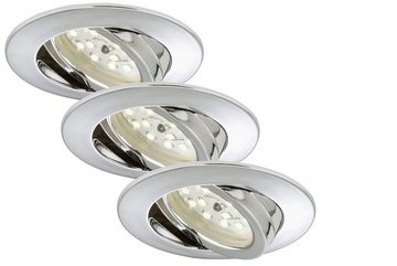 Briloner Leuchten LED Einbauleuchte 7209-038, schwenkbar, ultraflach, LED fest verbaut, Warmweiß, Einbauleuchten, 82x2,8cm, Chrom, 5W, Decke, Wohnzimmer, Schlafzimmer