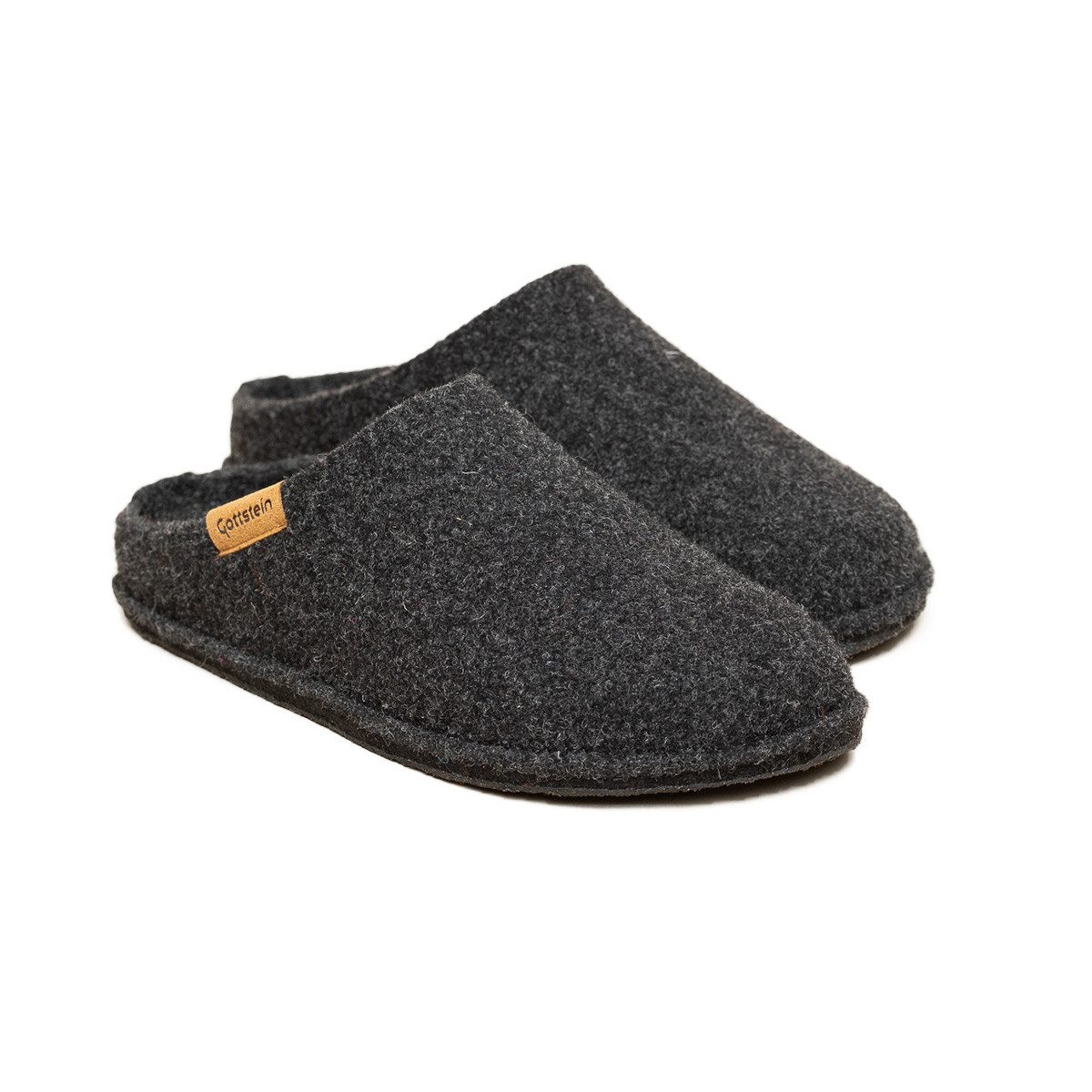 Gottstein Classic-Co Pantoffel Pantoffeln - Nahtloser Wollfilz, Herausnehmbare Innensohle