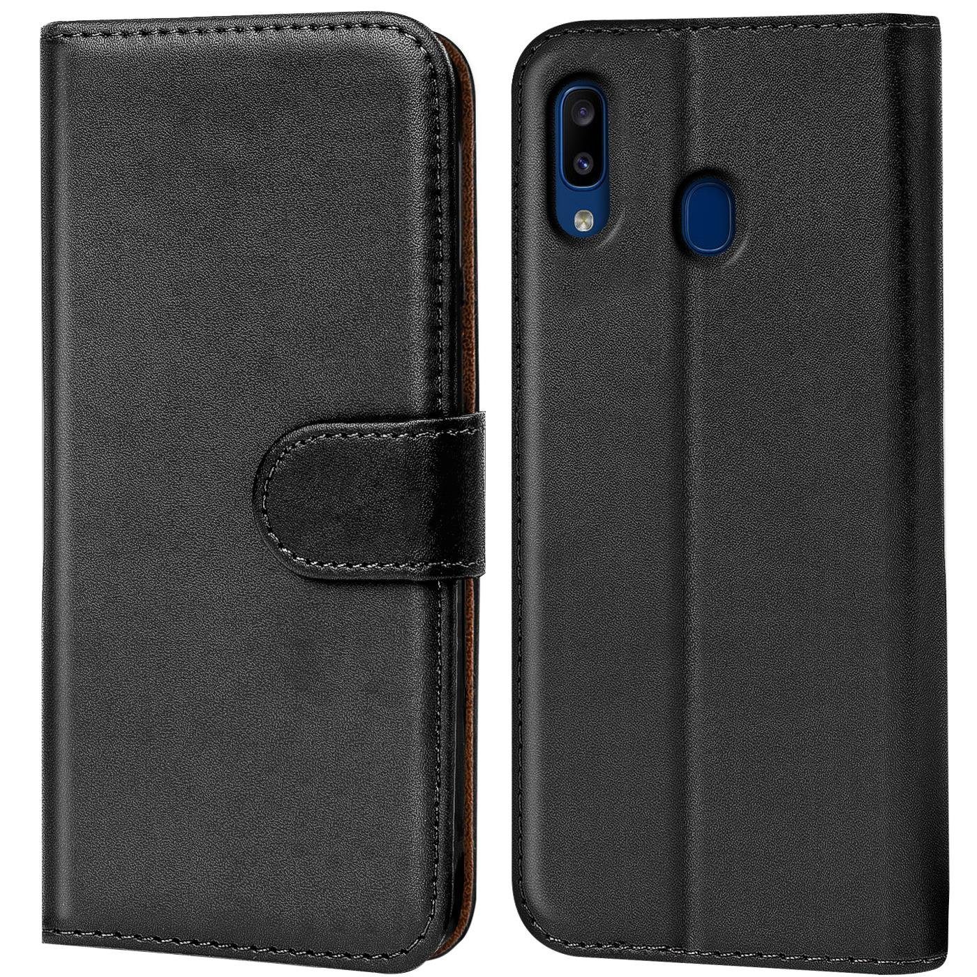 CoolGadget Handyhülle Wallet Klapp Tasche Book Case für Samsung Galaxy A20e 5,8 Zoll, Hülle Klapphülle Flip Cover Etui Schutzhülle