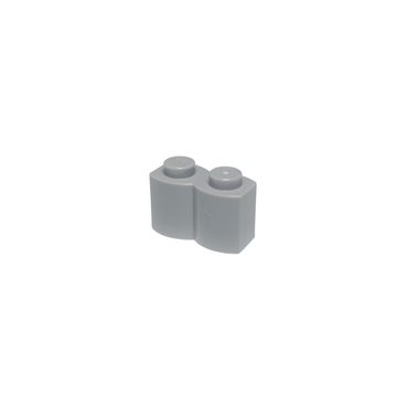LEGO® Spielbausteine LEGO® 1x2 Steine Hellgrau Modifiziert Log - Brick 30136 NEU - 250x, (Creativ-Set, 250 St), Made in Europe