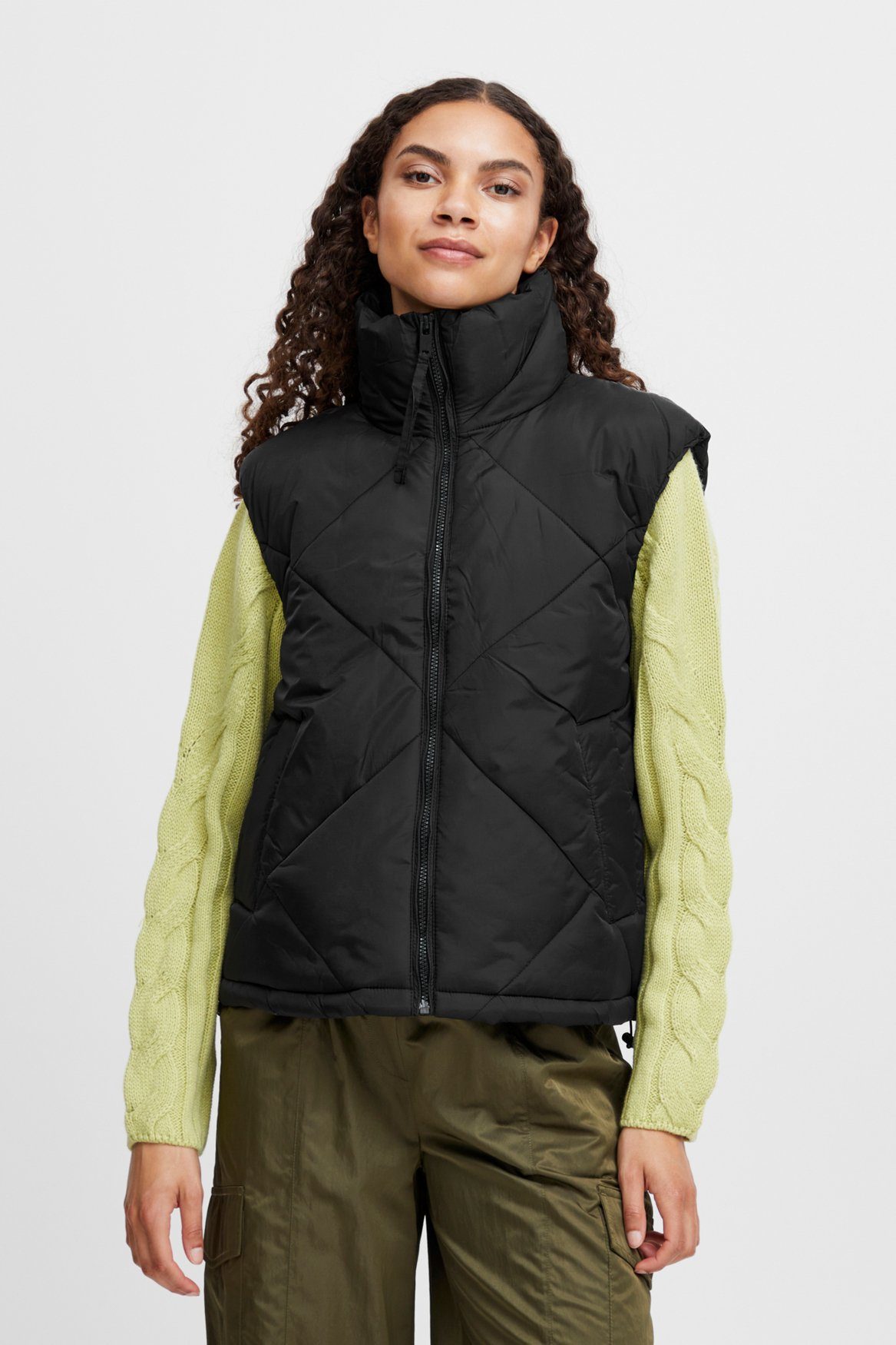 b.young Steppweste Stepp Weste Puffer Jacke Ärmellos BYBOMINA 6256 in Schwarz-2 | Steppwesten