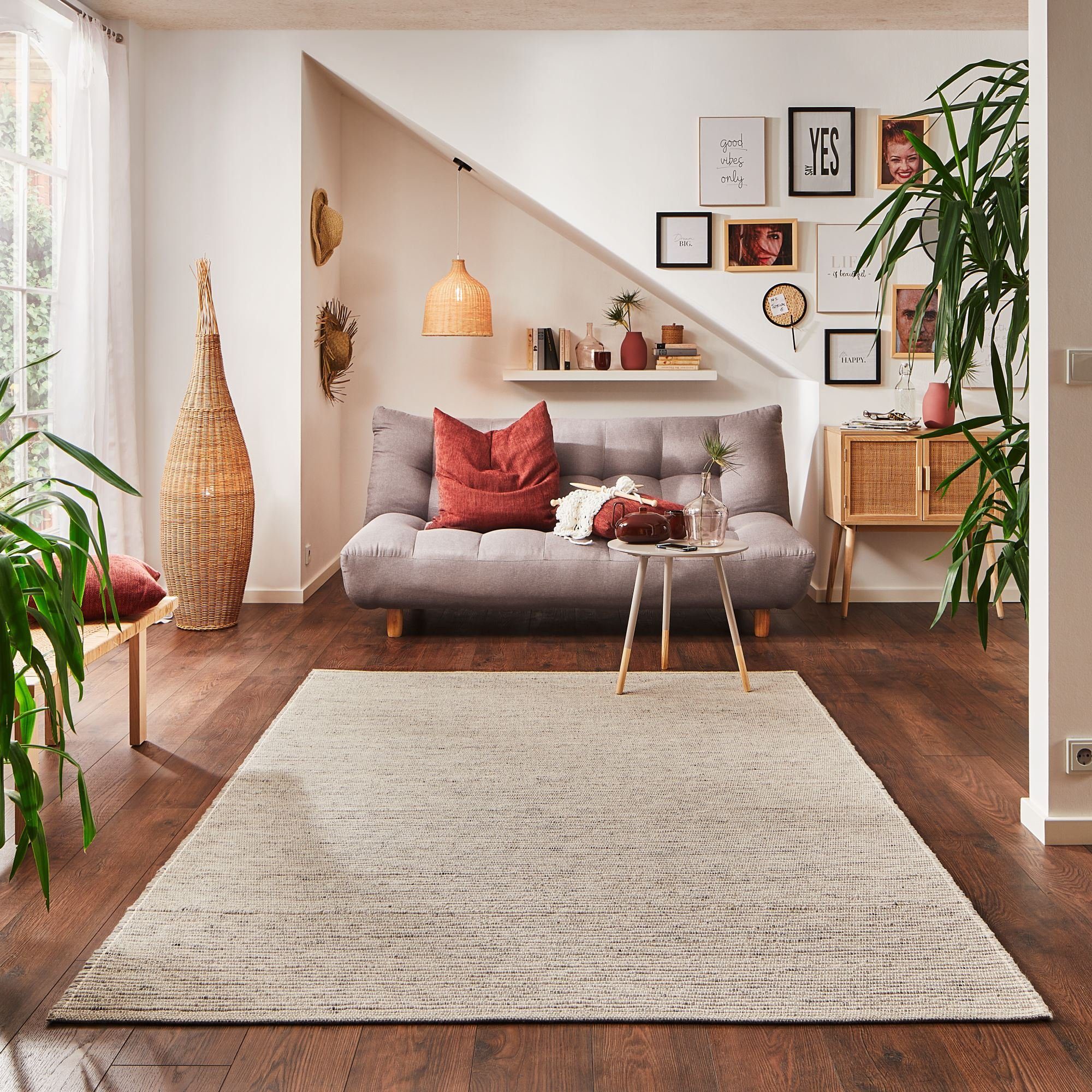 Steffensmeier Wollteppich Ettal Mit Fusselstopp, Rechteckig, günstig online kaufen