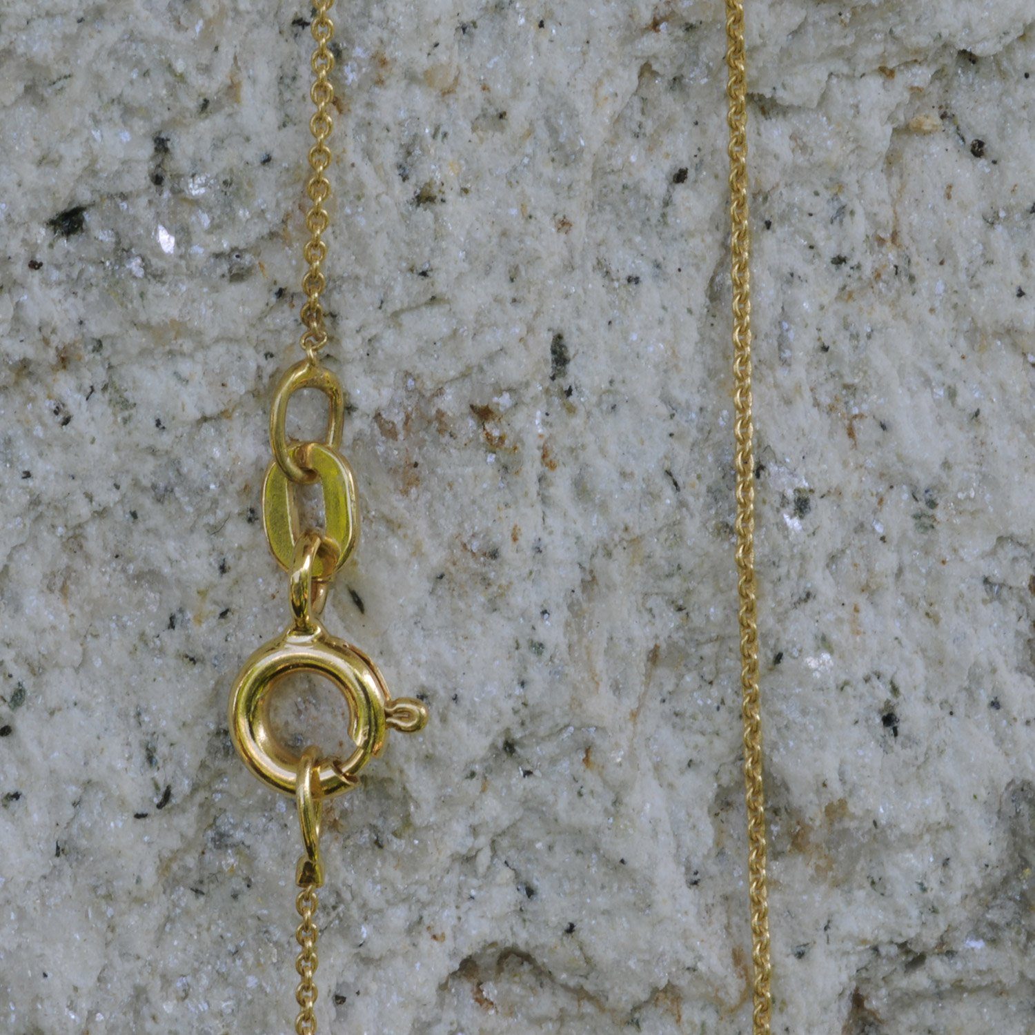 HOPLO Goldkette Ankerkette rund Halskette Breite 0,8 mm - 333 - 8 Karat Gold Auswahl, Made in Germany – Bild 5 von 5