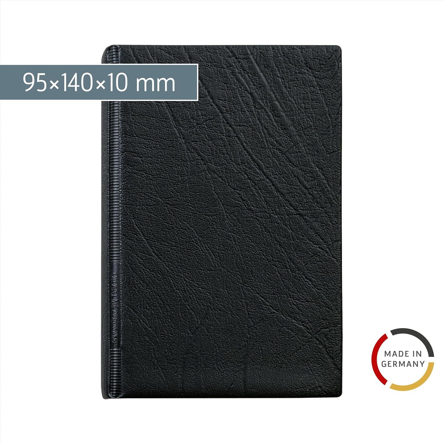 BRUNNEN Schulheft BRUNNEN Ringbuch A6 schwarz - 6-Ring-Mechanik mit Einlage und Register
