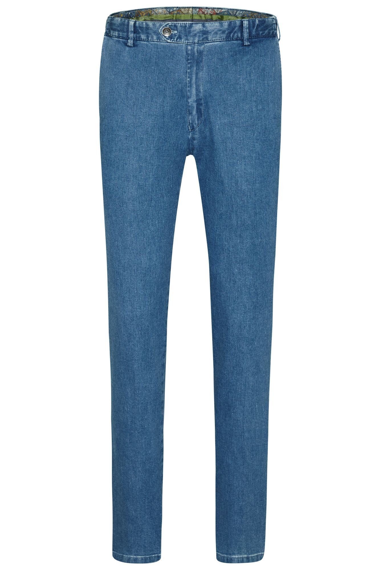 MEYER Straight-Jeans Oslo mit Sicherheitstasche im linken Taschenbeutel günstig online kaufen