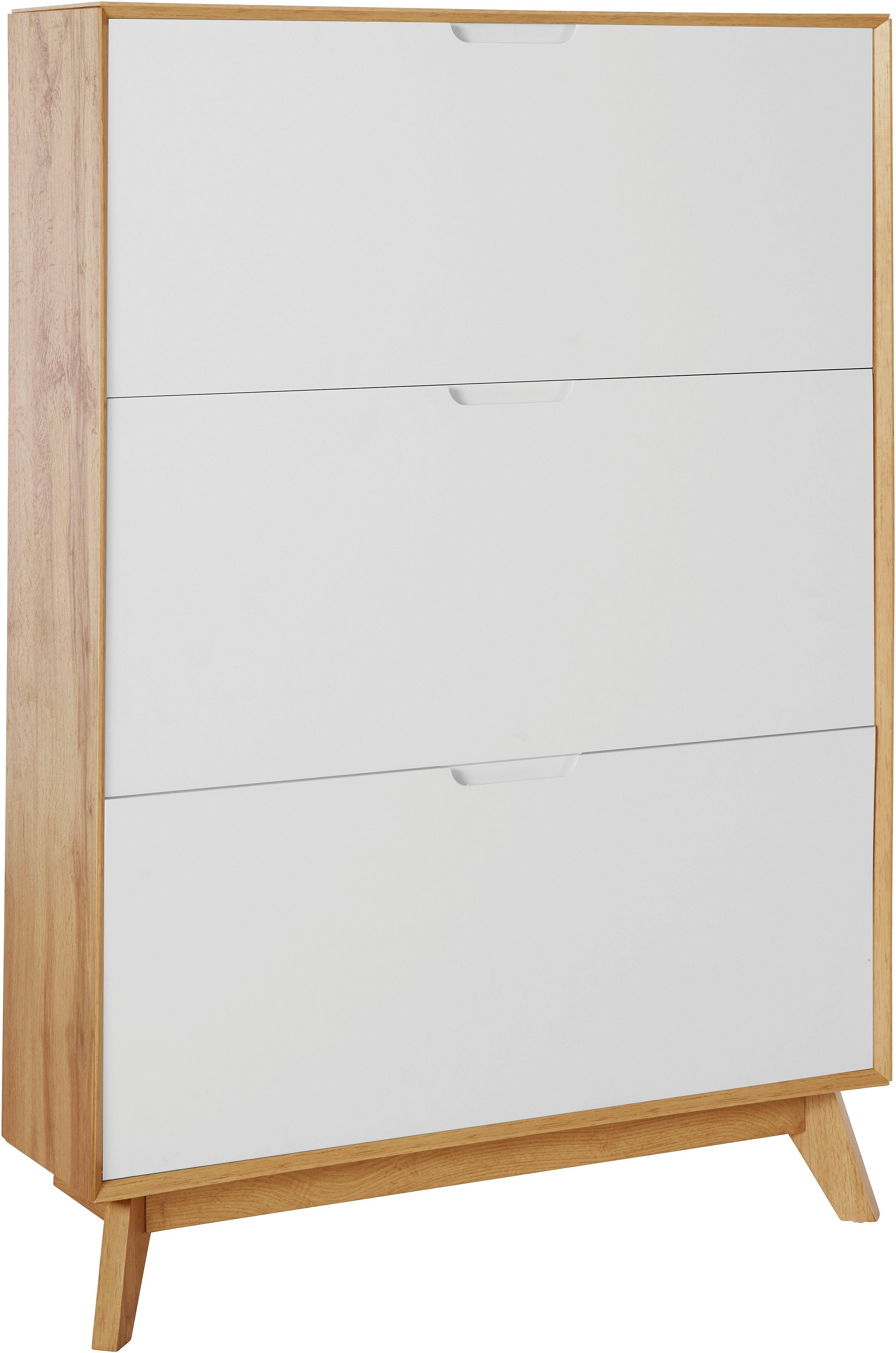 OTTO home Schuhschrank Pandrup mit 3 Klappen, ca. 8 Paar Schuhe pro Klappe, Höhe 125 cm