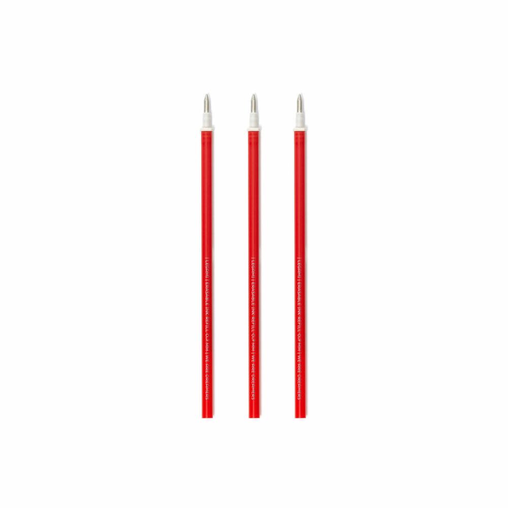 Legami Gelschreiber Erasable Pen Refills Red 3er Set