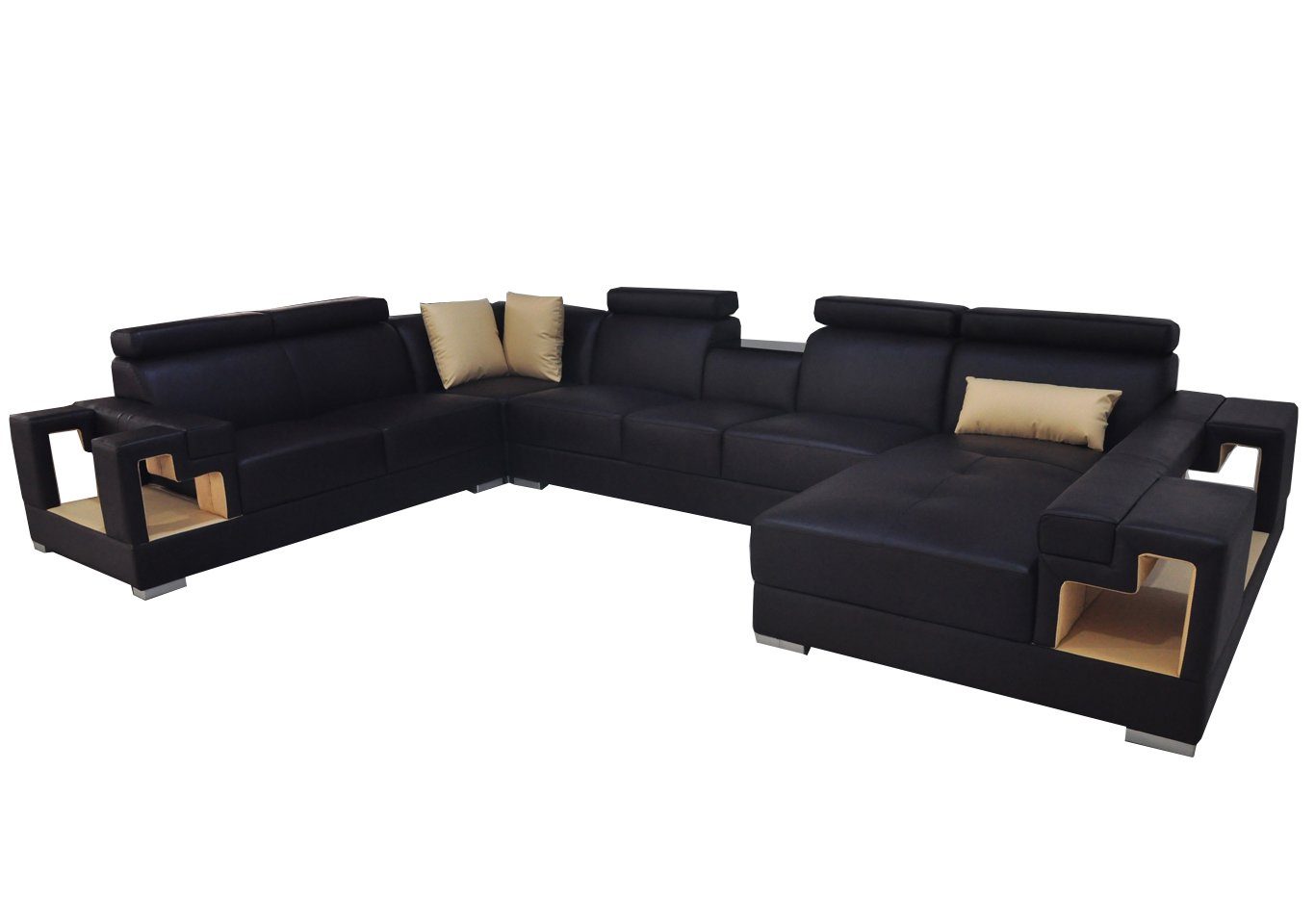 JVmoebel Ecksofa, Ledersofa Eck Sofa Design Modern Wohnlandschaft Sofas Couch Couchen