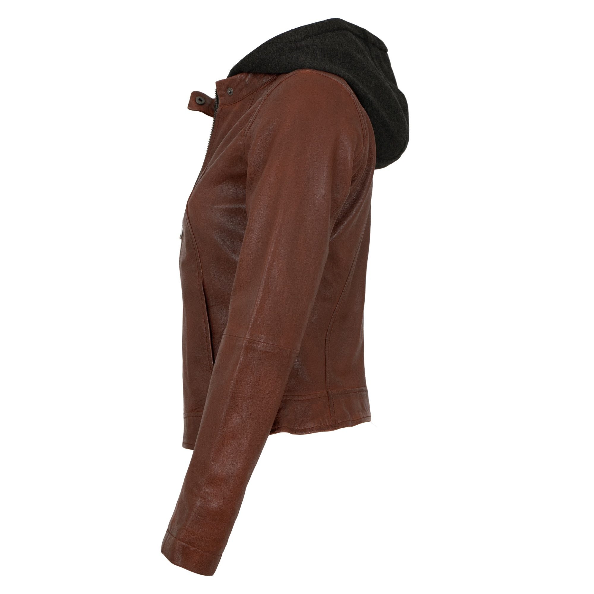 Jilani Lederjacke Ashley Jilani Collection - Damen Lederjacke Lammnappa Kap günstig online kaufen