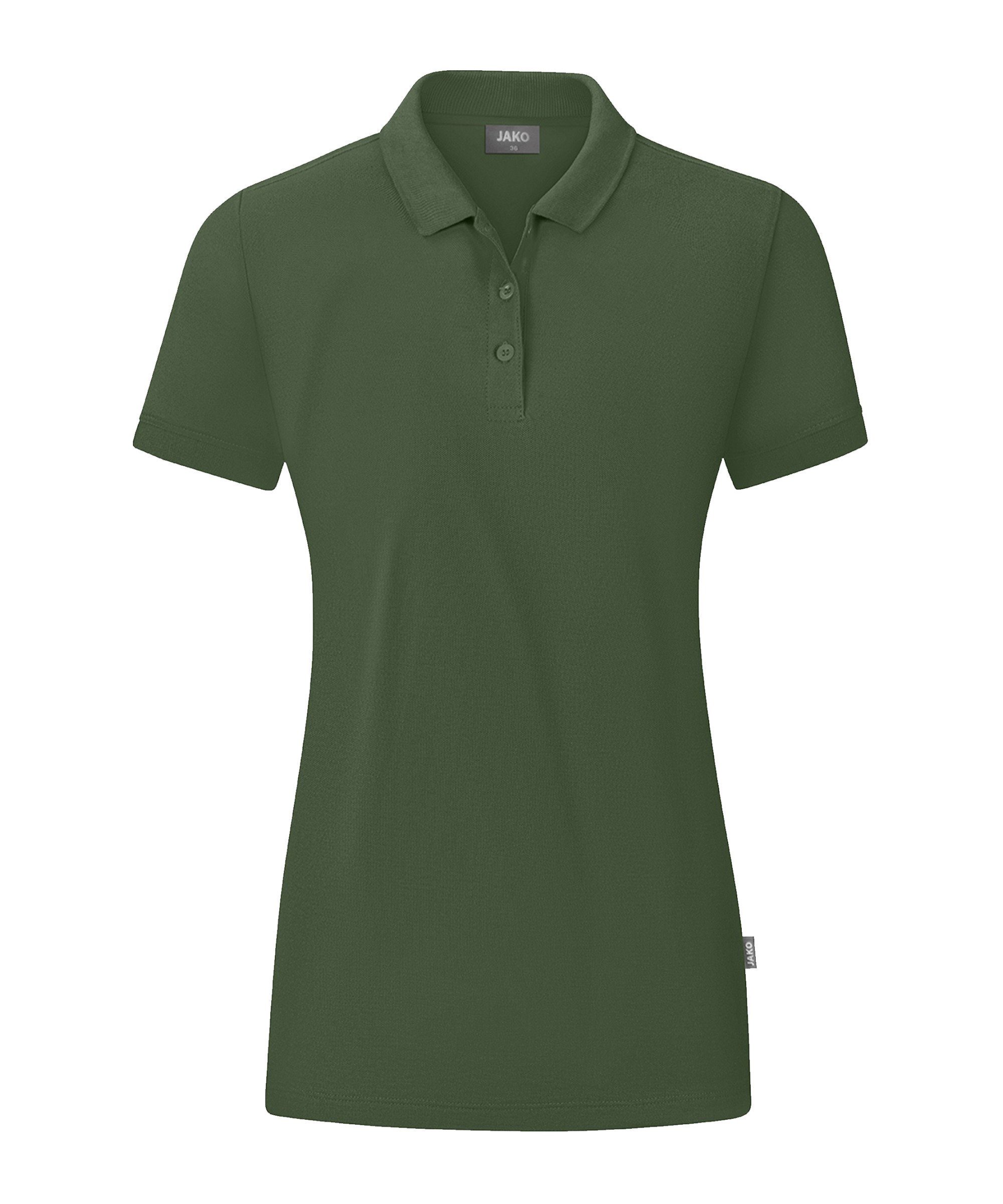 Jako Poloshirt Organic Poloshirt Damen Nachhaltiges Produkt gruen