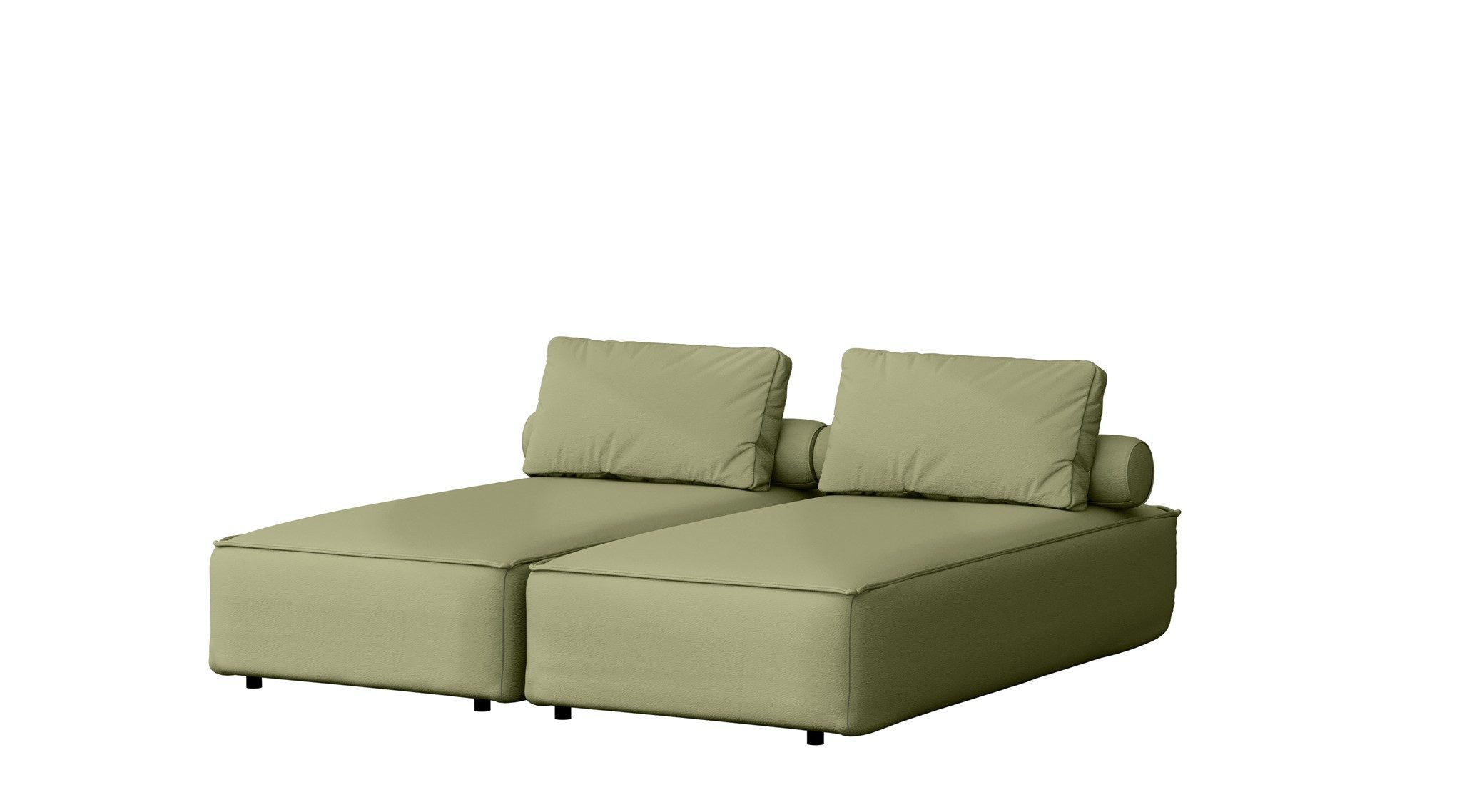 Fun Möbel Gartenliege Chaiselongue Sezlong Liege SUMMER, 2er-Set, 2 St., bestehend aus 2 Einzelliegen, inkl. 2 Rückenkissen und 2 Rollkissen