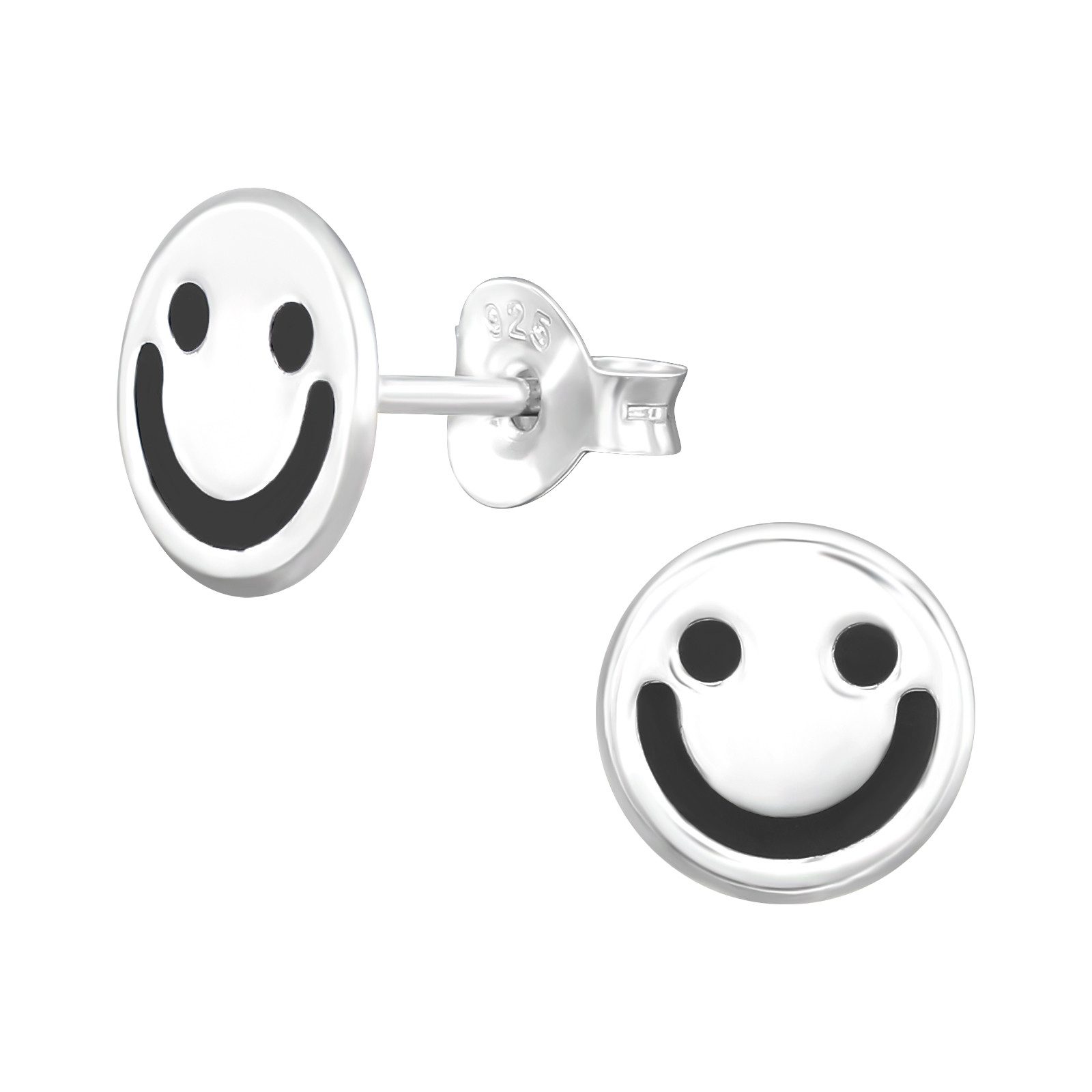 ALEXANDER YORK Paar Ohrstecker SMILEY, 2-tlg., 925 Sterling Silber