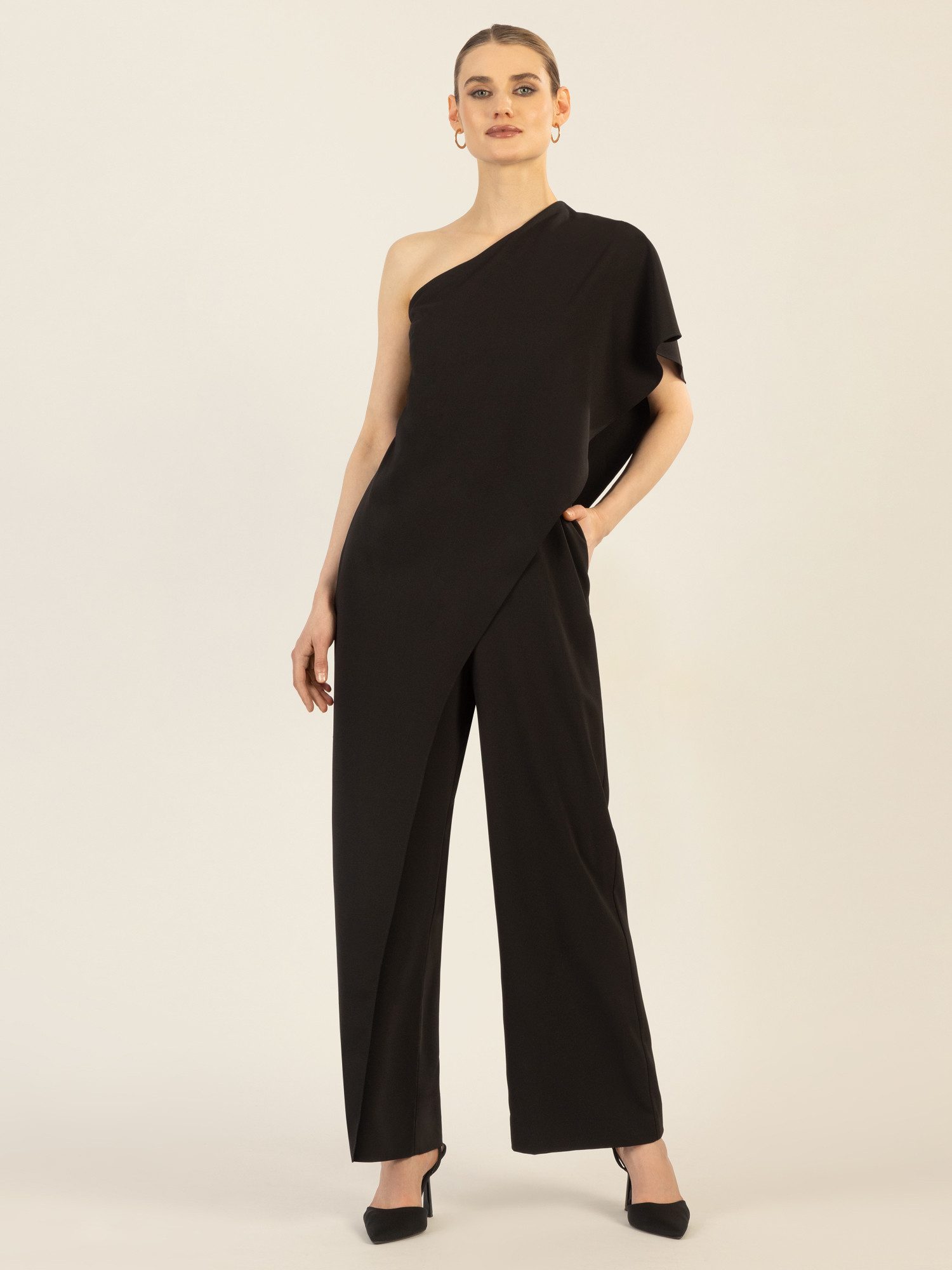Apart Jumpsuit aus einer leicht körnigen günstig online kaufen