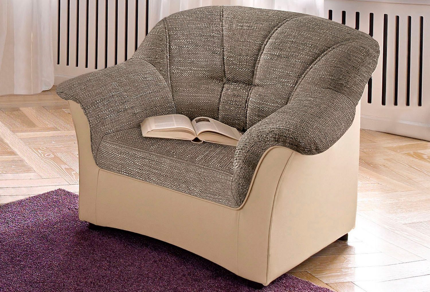 DOMO collection Sessel Flores, wahlweise mit Federkern (nicht bei Microfase günstig online kaufen