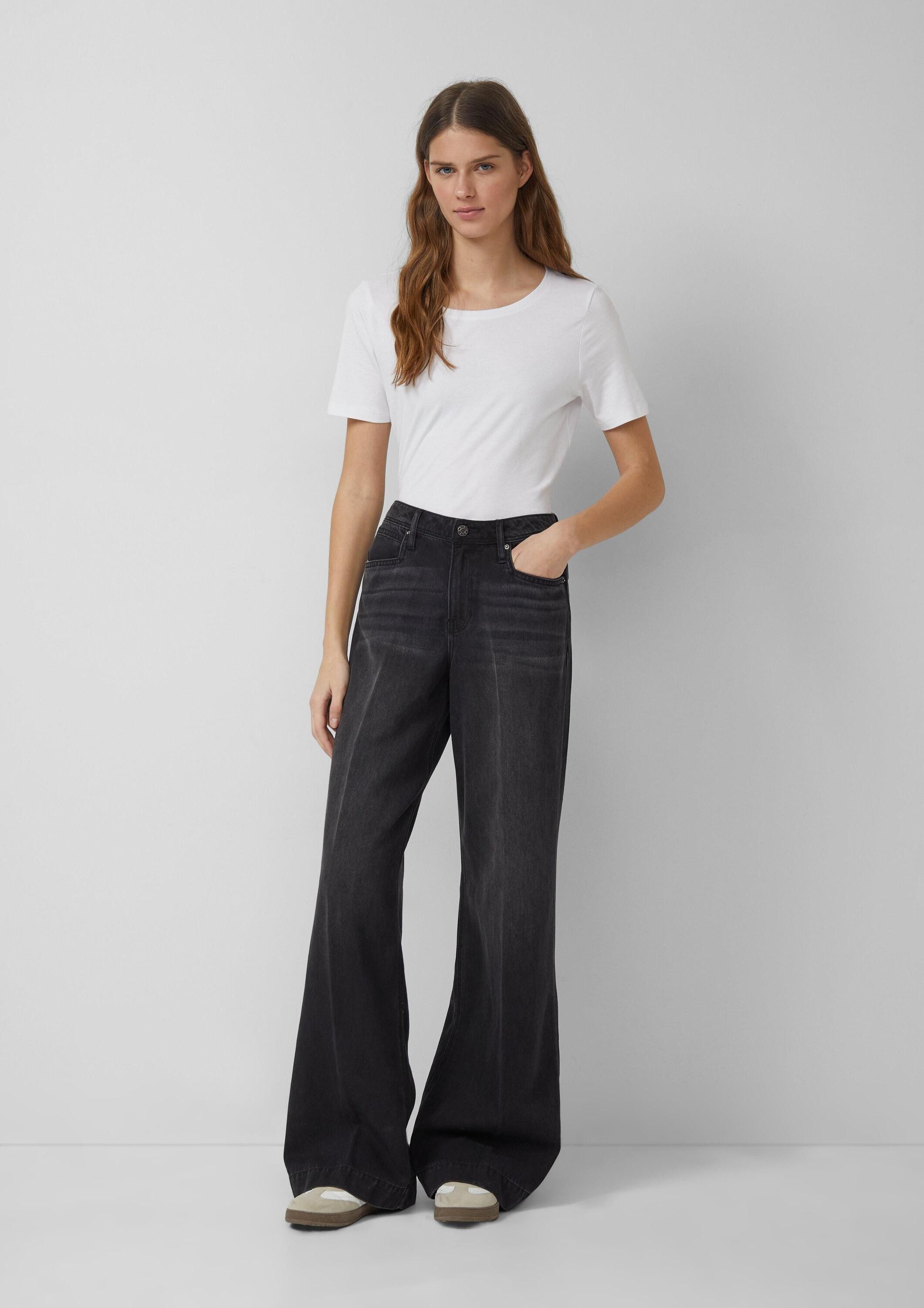 s.Oliver Weite Jeans Jeans-Hose SURI Jeans Suri / Regular Fit / Mid Rise / Wide Leg