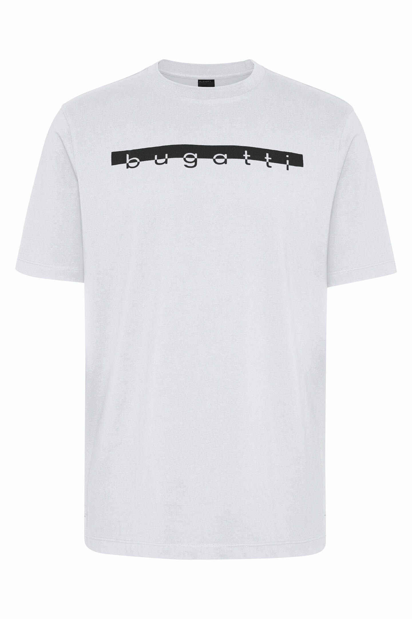 großem mit weiß T-Shirt bugatti Logo-Print