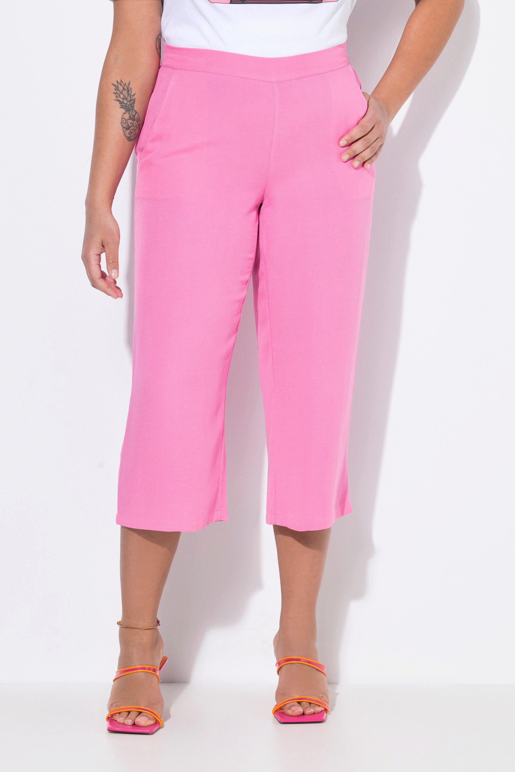 MIAMODA Culotte Culotte weites Bein Leinenmix