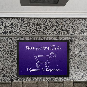 Fußmatte Sternzeichen Zicke Fußmatte in 35x50 cm mit Sternenhimmel, speecheese