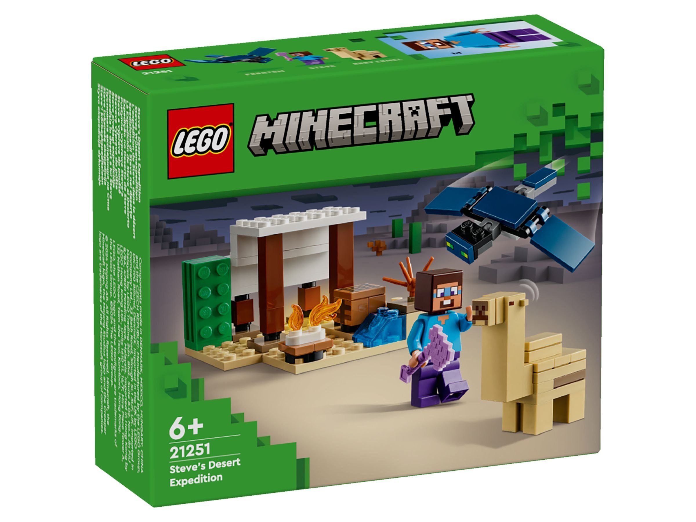 LEGO® LEGO® Minecraft™ 21251 Steves Wüstenexpedition Konstruktionsspielsteine, (75 St)