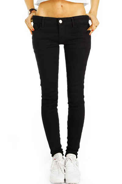 be styled Low-rise-Jeans Low Waist Джинси Hose hüftige Röhrenjeans Hüftjeans - Damen - j2e mit Stretch-Anteil, 5-Pocket-Style