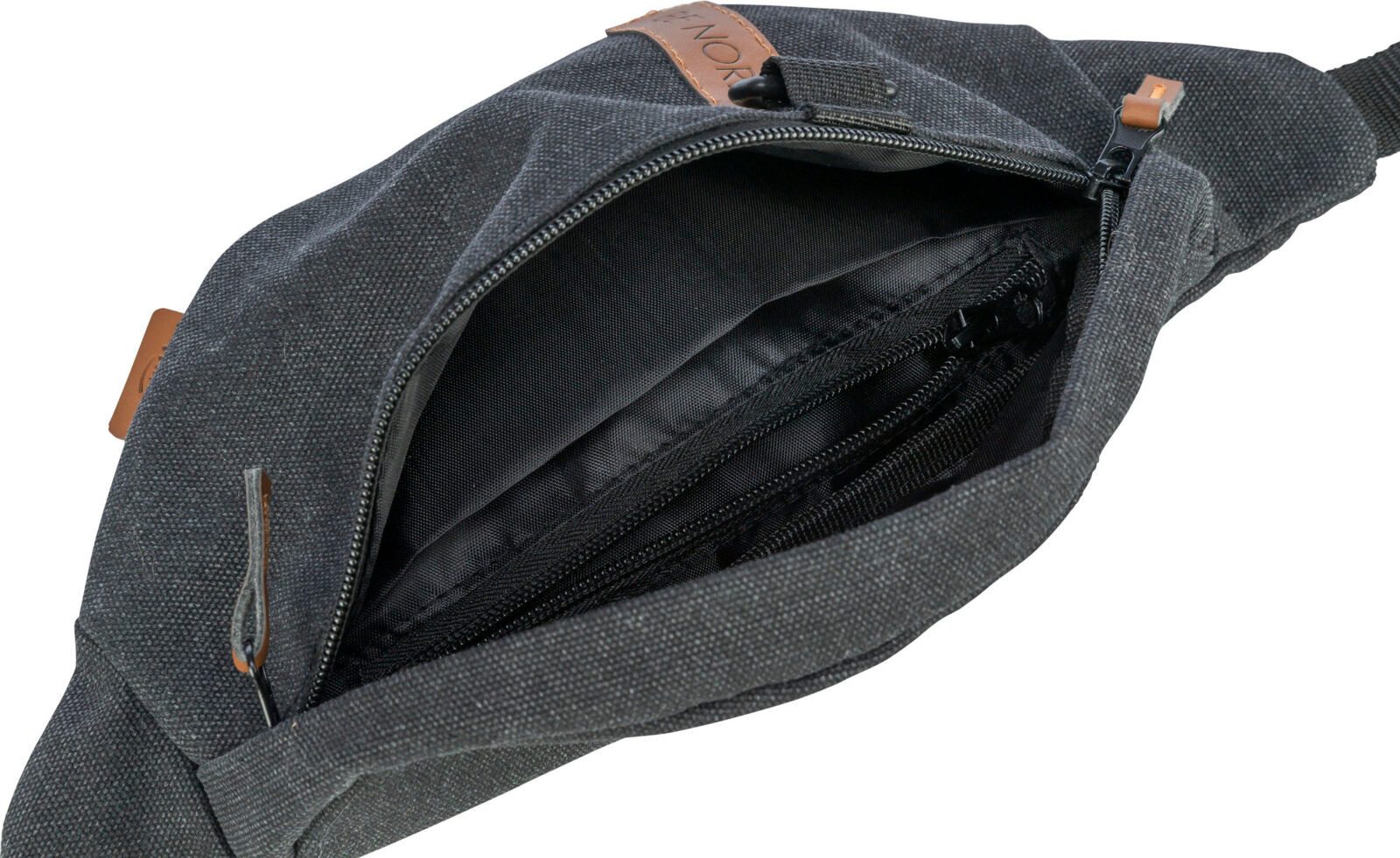 TRIXIE Leckerlibeutel BE NORDIC Sling-Tasche - schwarz - Tasche: 24 × 11 × 8 cm, Gurt: 50–16