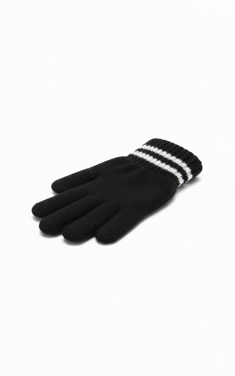 herémood Strickhandschuhe Kinder Strickhandschuhe Winter Acryl Warm Schwarz Jungen Mädchen (Kinderhandschuhe gestrickt – Mädchen Jungen Winter, 2-St., Weiche warme Acryl Handschuhe – Schule Freizeit Outdoor) Elastisch, pflegeleicht & bequem – unisex Kinder Strickhandschuhe