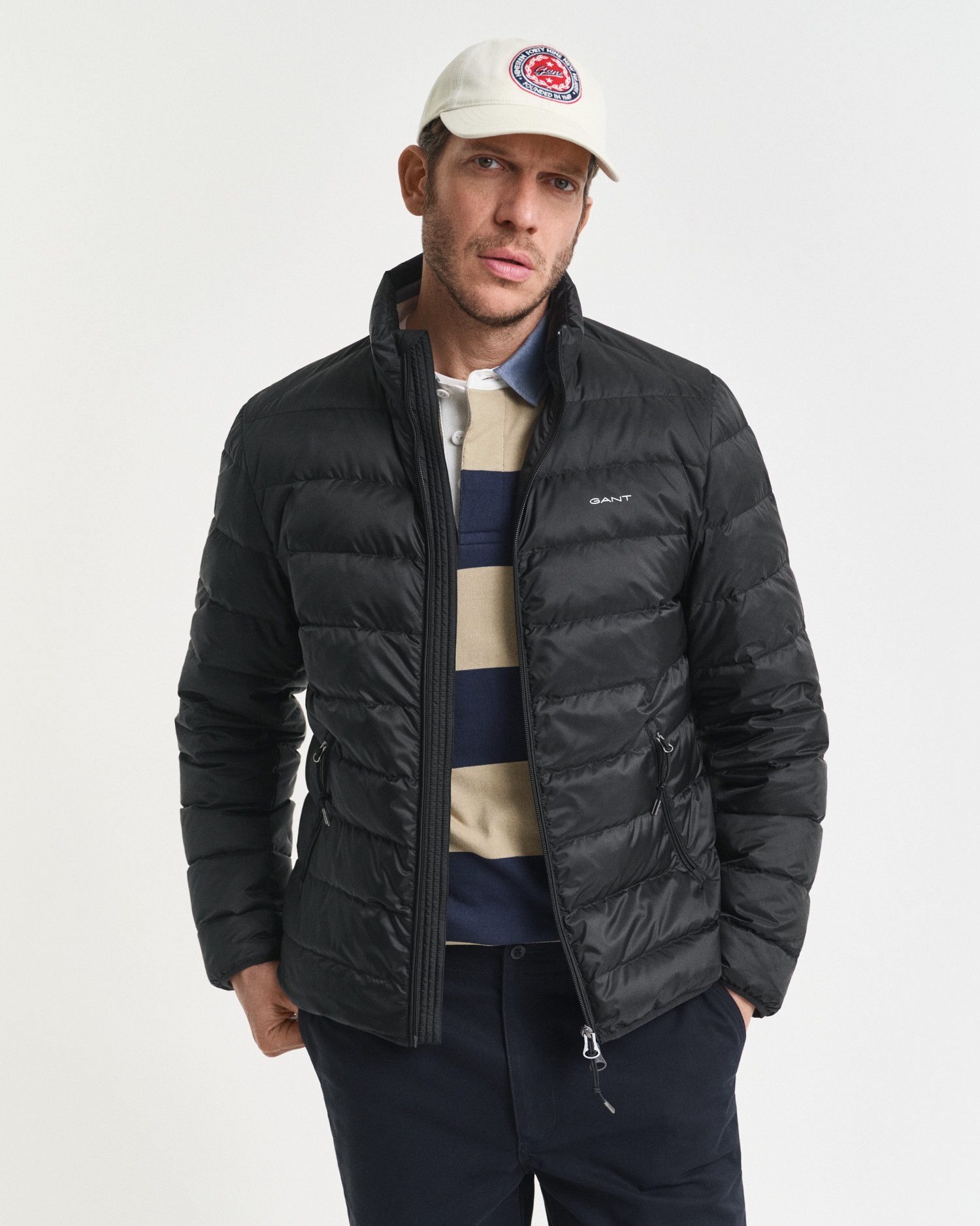 Gant Steppjacke LIGHT DOWN JACKET 2-Wege-Reißverschluss, günstig online kaufen