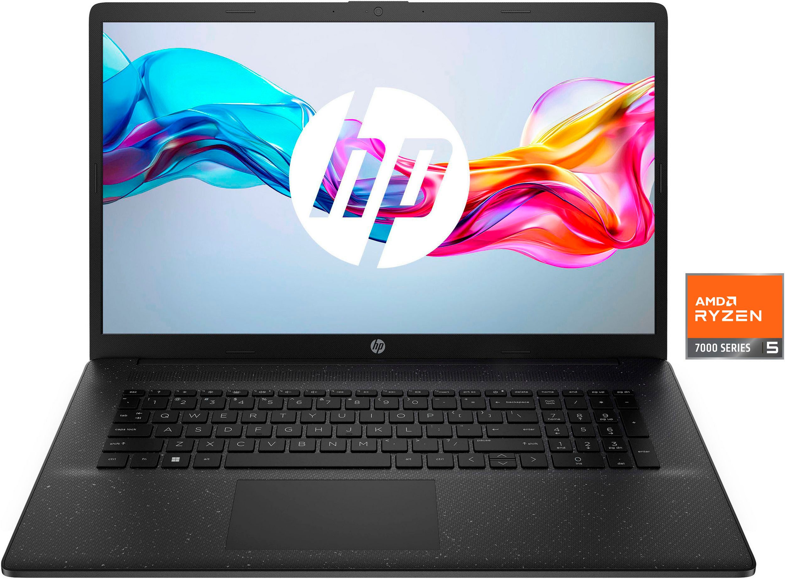 HP 17-cp AMD Notebook (43,9 cm/17,3 Zoll, AMD Ryzen 5 7520U, Radeon Graphics, 512 GB SSD)