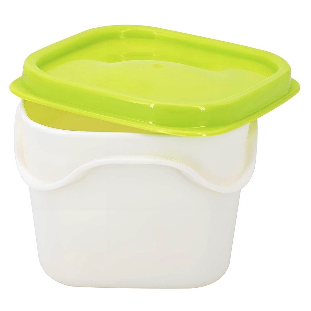 Biodora Frischhaltedose Biodora Aufbewahrungsbox mit Deckel – Frischhaltedose, 100ml / 200ml, (Aufbewahrungsbox inklusive Deckel (Größe nach Auswahl), Bio PE benötigt von Natur aus keine Weichmacher
