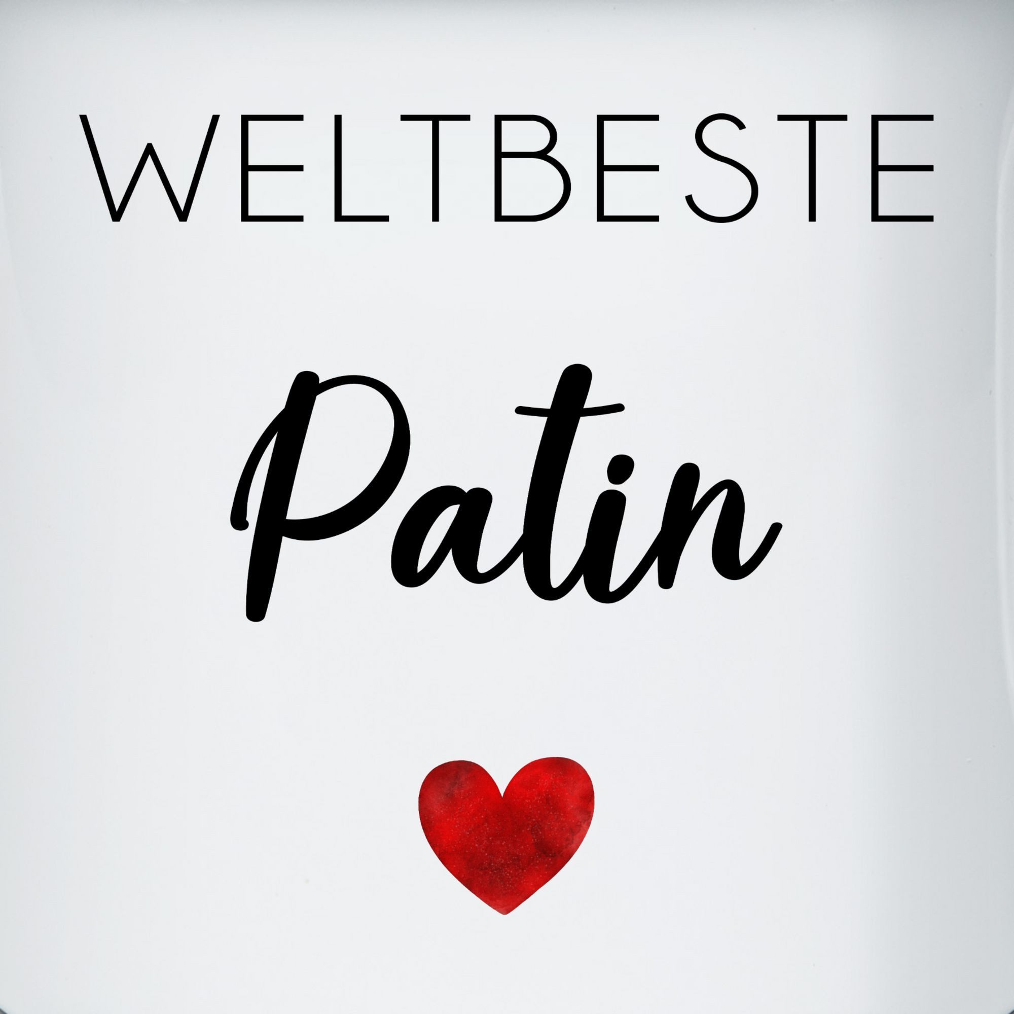 Shirtracer Tasse Weltbeste Patin, Geschenkidee für die beste Taufpatin der Welt, Gesc, 1-tlg., Stahlblech, Patentante