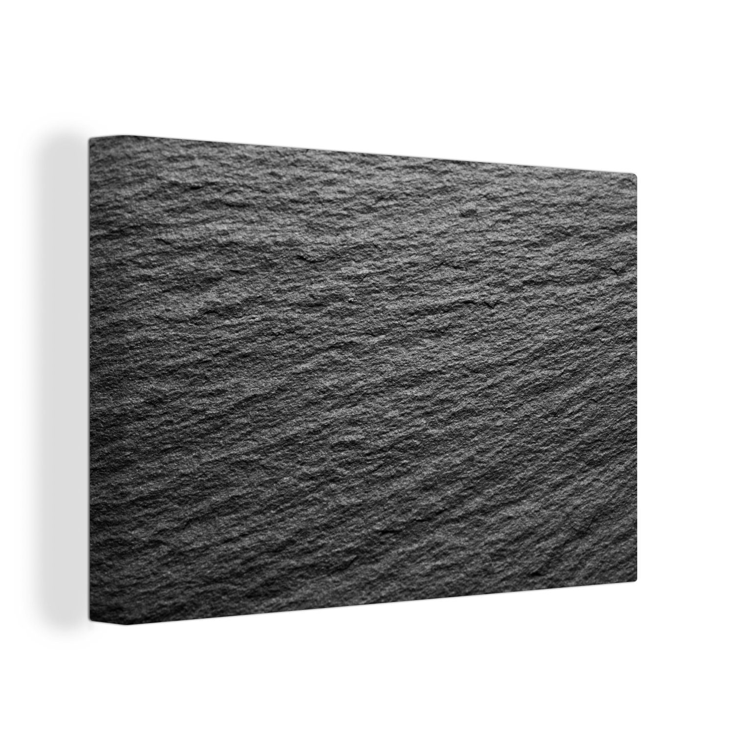 Wanddeko, Leinwandbild Gerippt Steindruck (1 Wandbild Aufhängefertig, Leinwandbilder, 30x20 cm - - Grau, OneMillionCanvasses® St),
