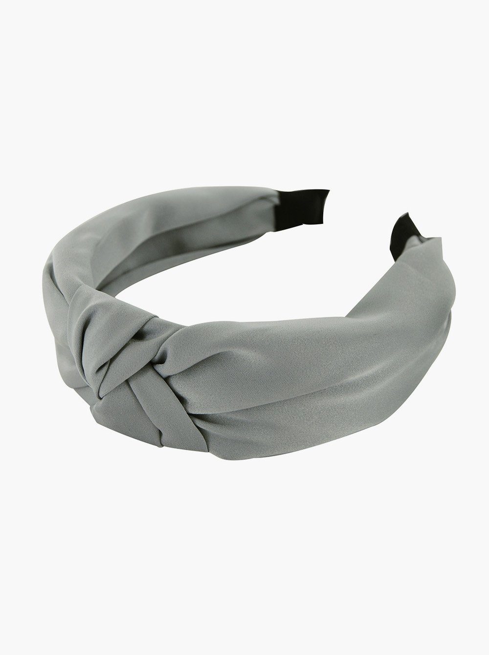 Grau Vintage und Damen Satin Haarreif Haareifen Haarreif mit Knoten axy bezogen, Breiter Haarband