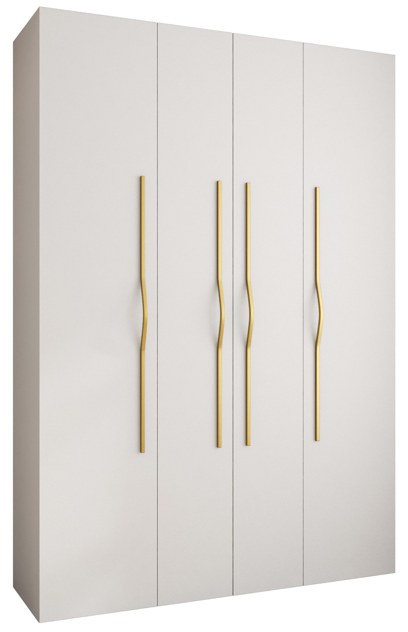 ABIKS MÖBEL Drehtürenschrank COMO 2 Schlafzimmerschrank mit Kleiderstange und Regalen