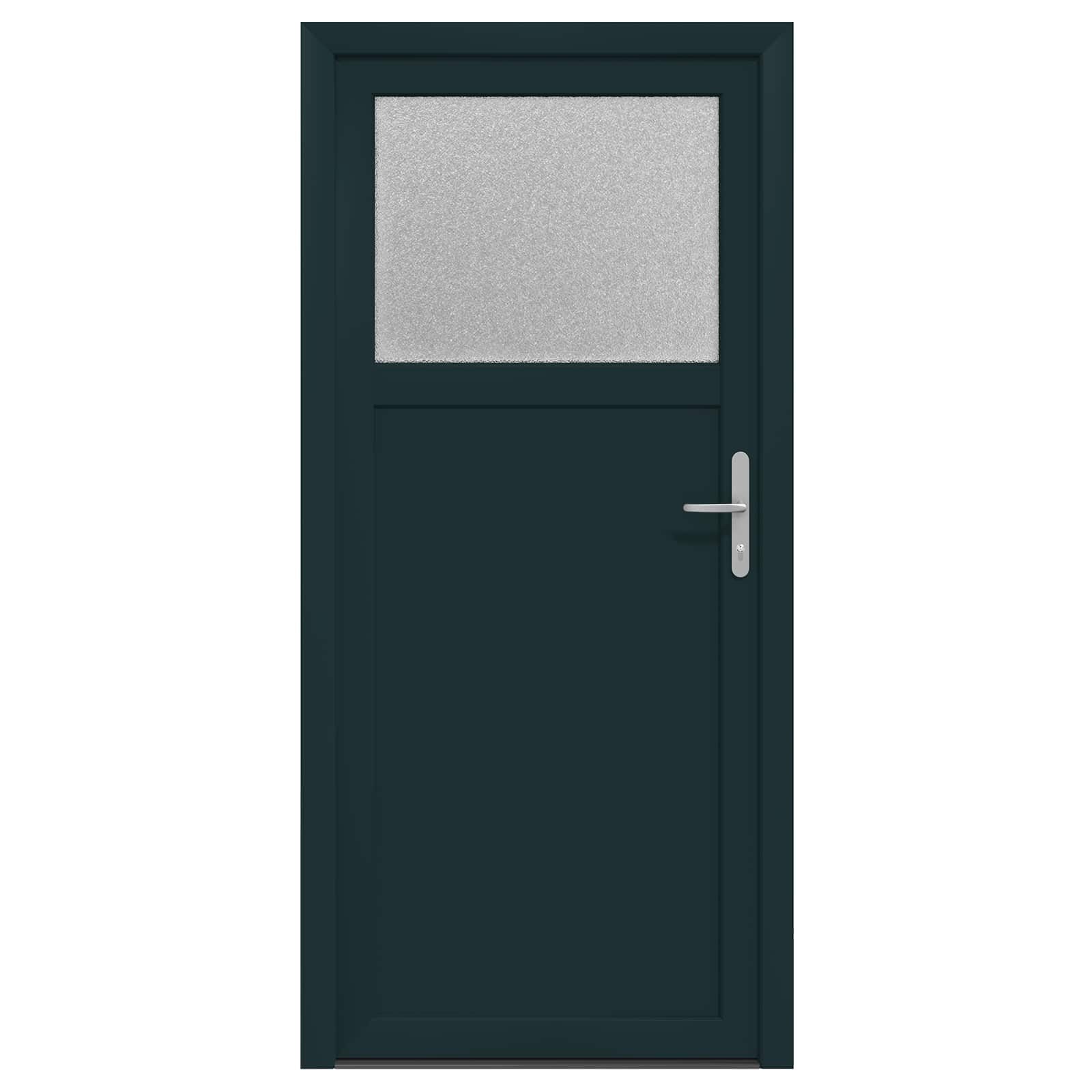 vidaXL Zimmertür 88 x 198 cm Seiteneingangstür Anthrazit 88x198 cm PVC