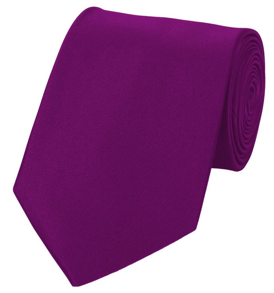 Fabio Farini Krawatte Herren Krawatte Lila - verschiedene Lila Männer  Schlips in 8cm (ohne Box, Unifarben) Breit (8cm), Flieder - Purple Orchid