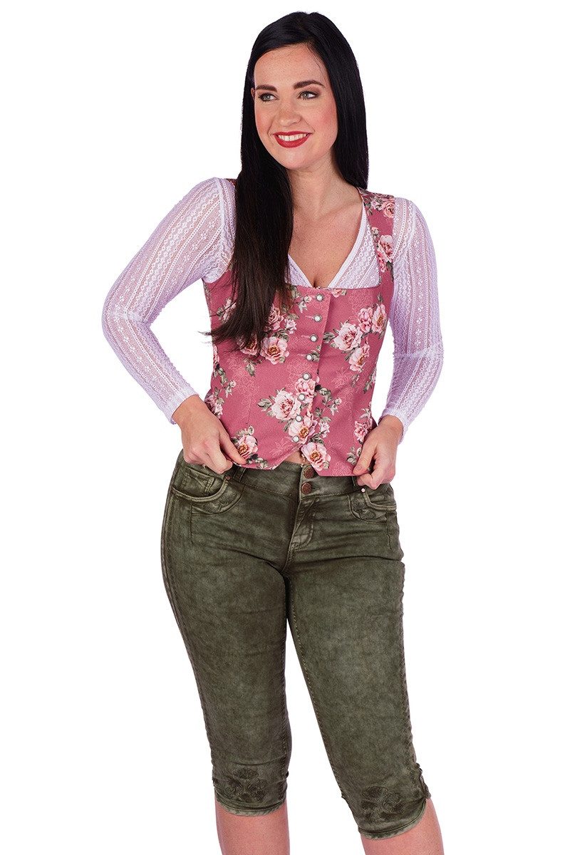 Berwin & Wolff Trachtenbluse Trachtenmieder - NANDINA - mauve/geblümt günstig online kaufen