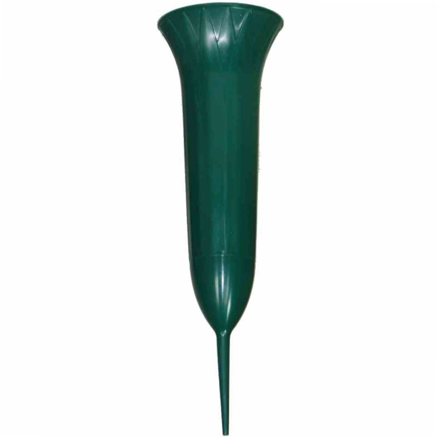 PP-PLASTIC GmbH & Co Dekovase Grabvase 21 cm, 0,3 l grün, Ø 9 cm