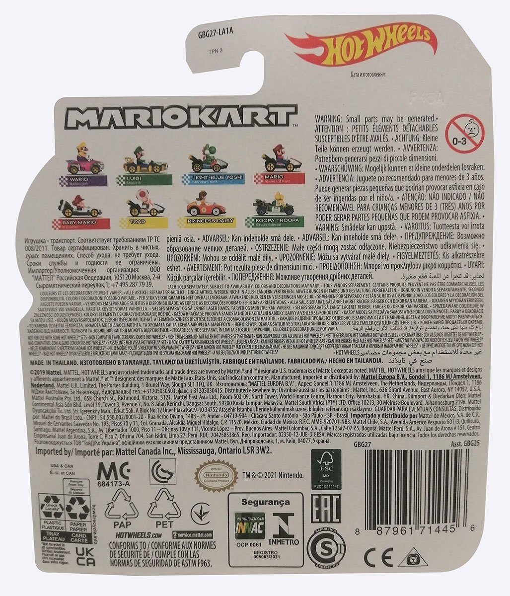 Mattel® Spielzeug-Rennwagen Mattel GBG27 Hot Wheels Die Cast Nindendo Mario günstig online kaufen