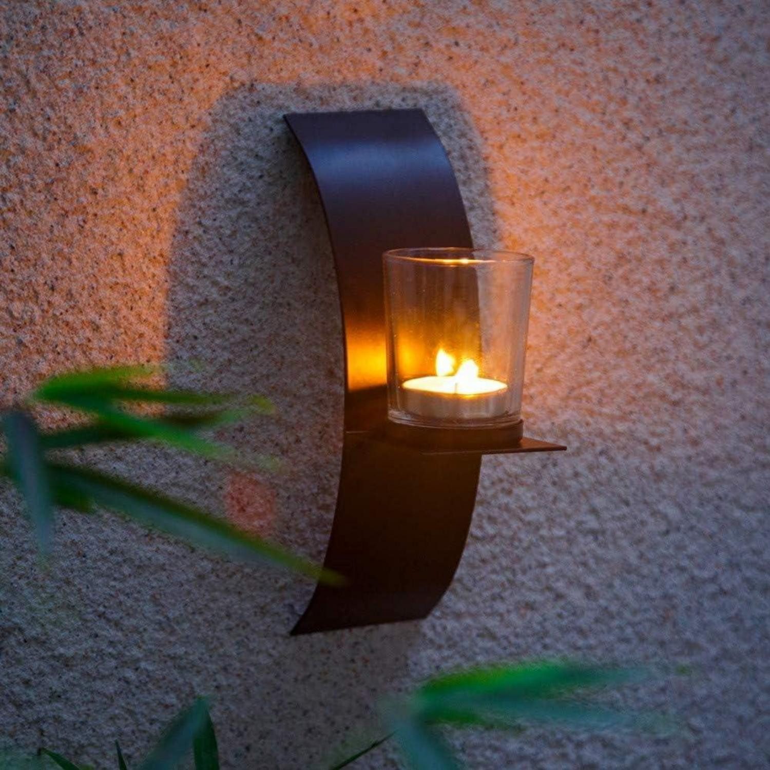LuxusKollektion Wandkerzenhalter 2er Set Wand Kerzenhalter günstig online kaufen