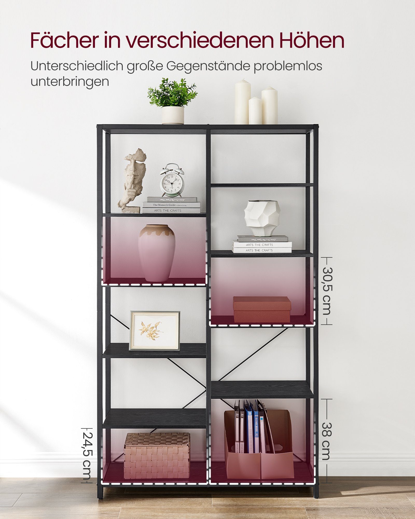 VASAGLE Standregal, Bücherregal Standregal, Regal günstig online kaufen