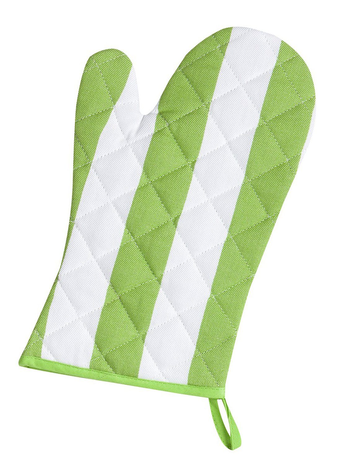 Kracht Topfhandschuhe Blockstreifen, (Set, 2-tlg., Set), 2er Set Ofenhandschuhe, wattiert, ca. 20x30 cm