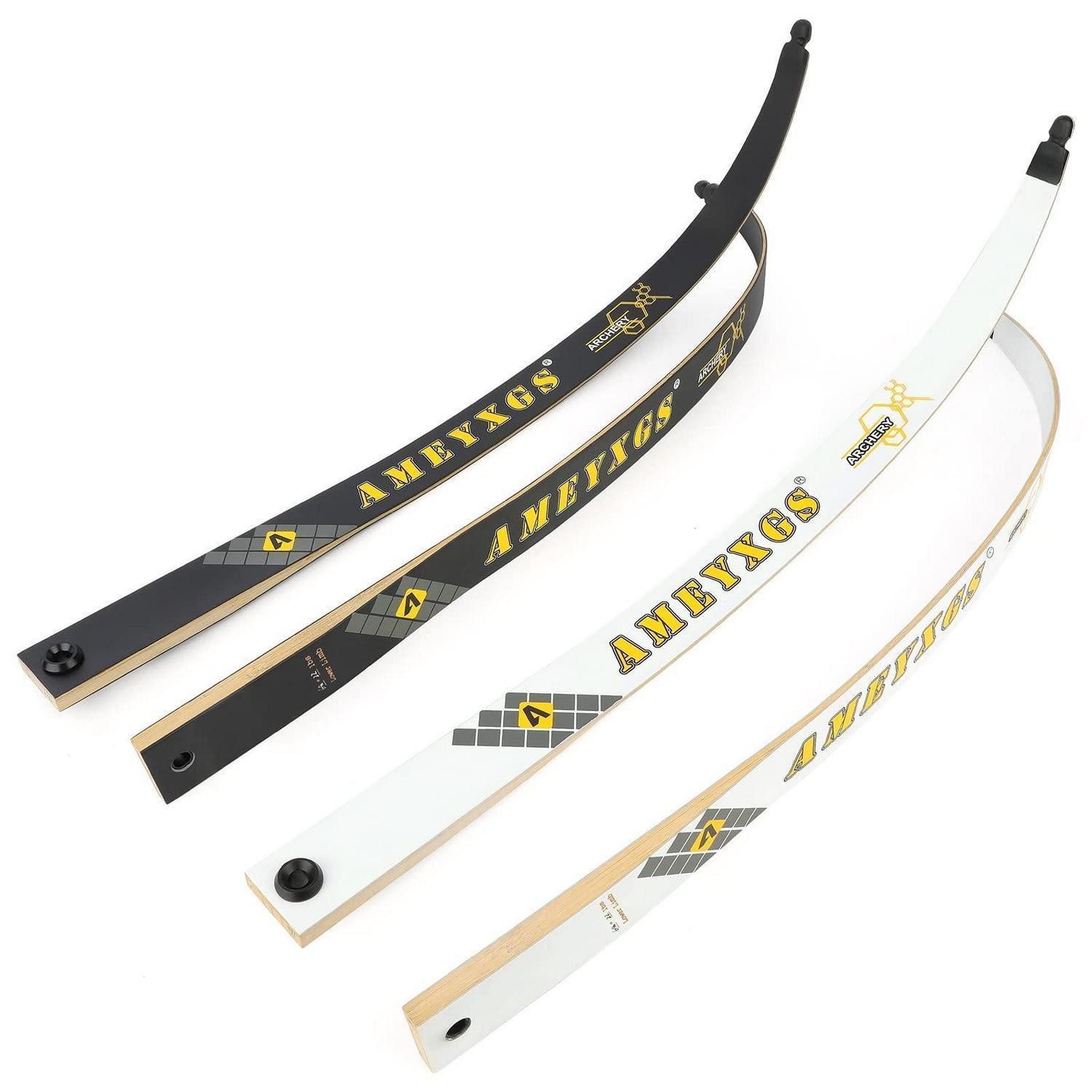 LuxusKollektion Recurvebogen Recurve Wurfarme 70" 20lbs Weiß Bambus