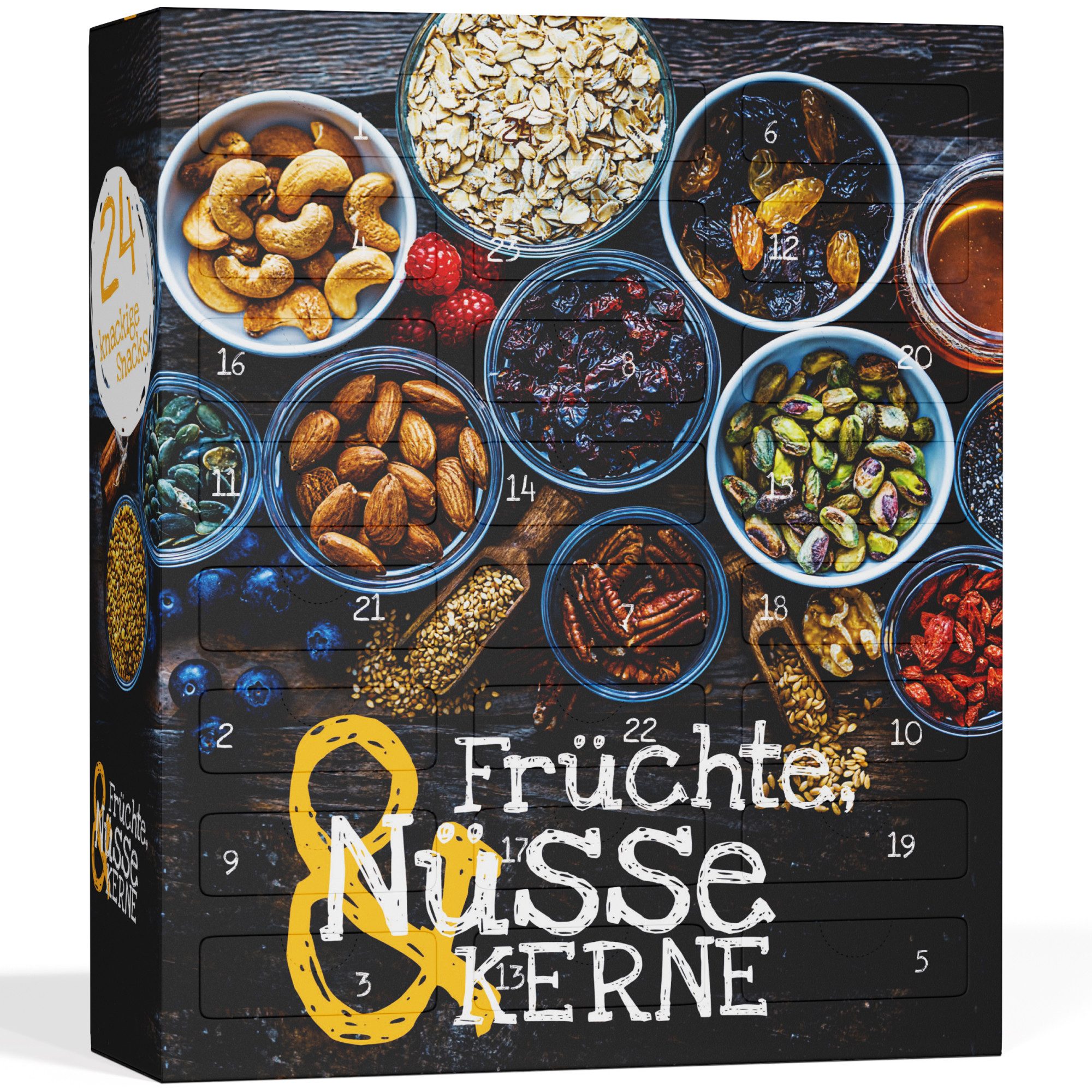UMBRELLA Lebensmittel-Adventskalender 2026 zur Auswahl 21 Sorten – Süßigkeiten,Kaffee,Snacks,Wein,Gin (Lakritz, Fruchtgummi, Saatgut, BBQ, Nüsse, Superfood, vegan, DDR, USA, Nostalgie), 24 Türchen/Hunde & Katzen/für Erwachsene & Kinder/Geschenkidee/ab 18