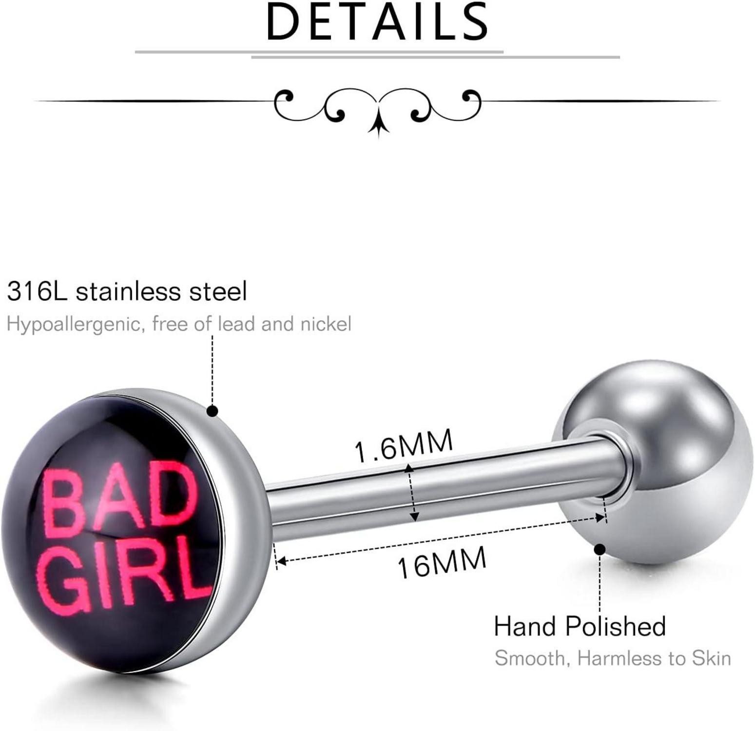 D.Bella Brustwarzenpiercing Zungenpiercing Set 55 Stück günstig online kaufen