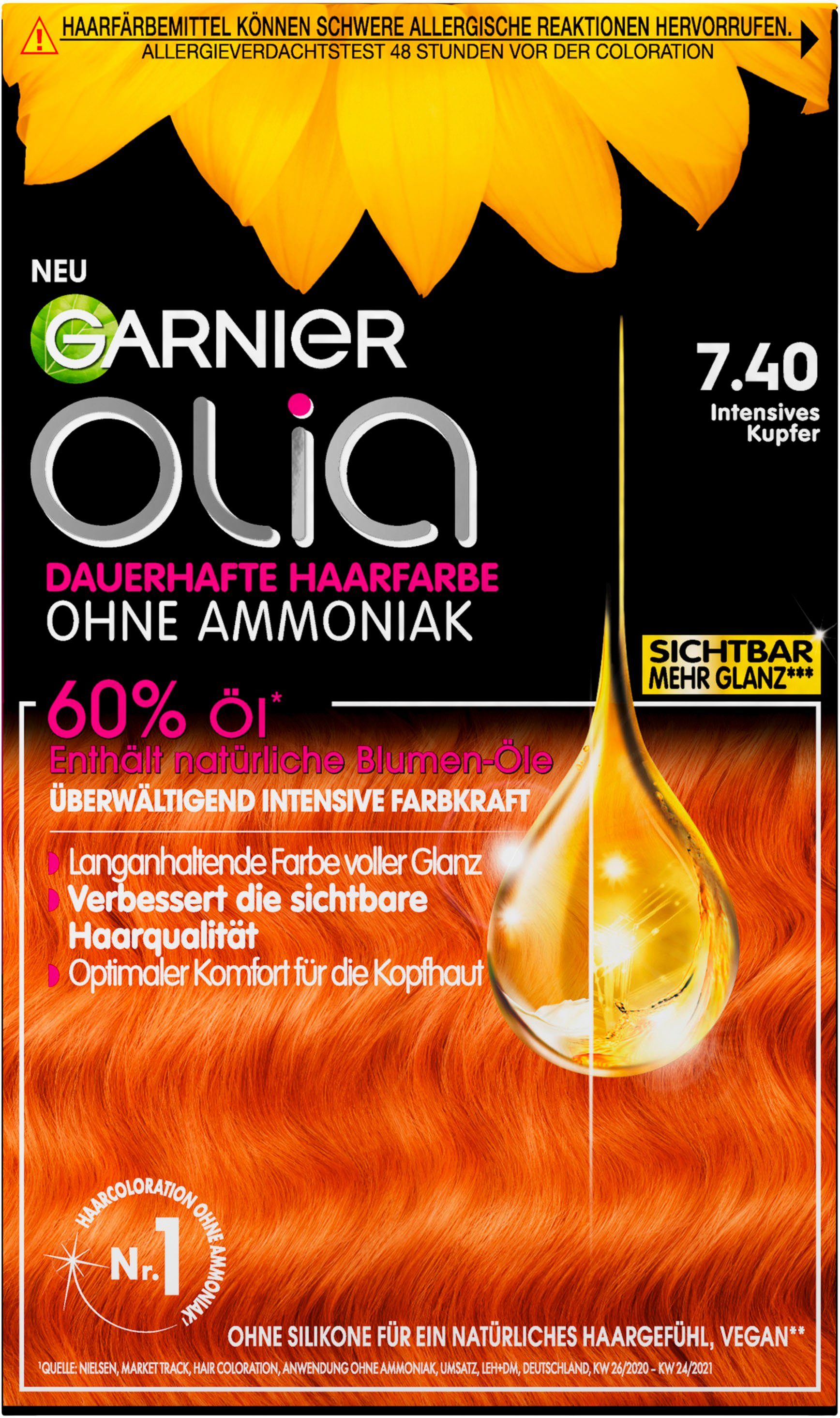 GARNIER Coloration Garnier Olia Set, 3-tlg. Haarfarbe, dauerhafte