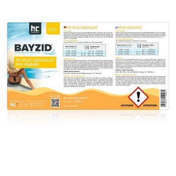 BAYZID Poolpflege 1 kg BAYZID® pH Plus Granulat für den Pool