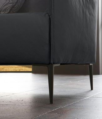 W.SCHILLIG 2-Sitzer sally, mit Metallfüßen in Schwarz pulverbeschichtet, Breite 154 cm