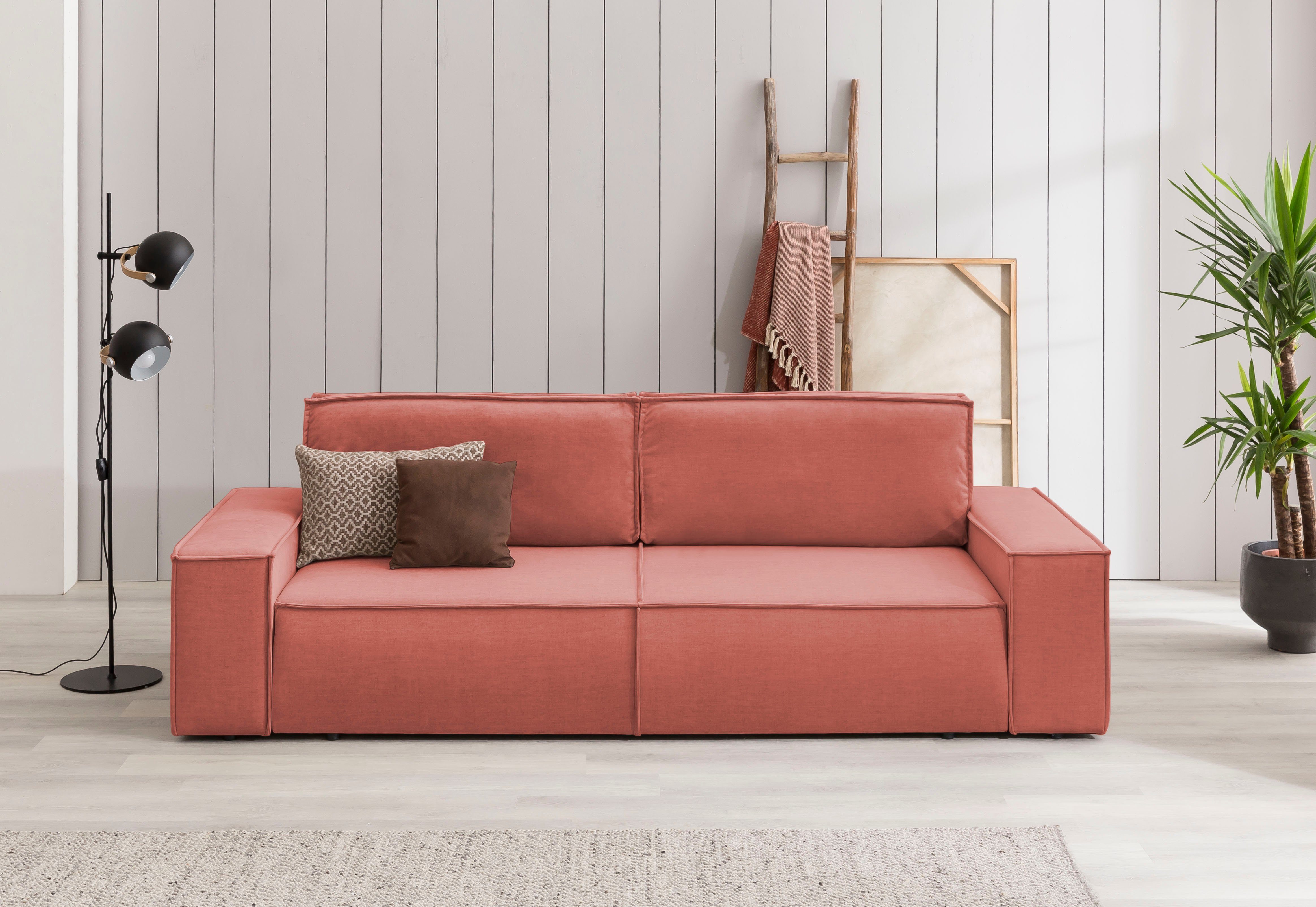 Home affaire 3-Sitzer SHERWOOD Schlafsofa (257cm) günstig online kaufen