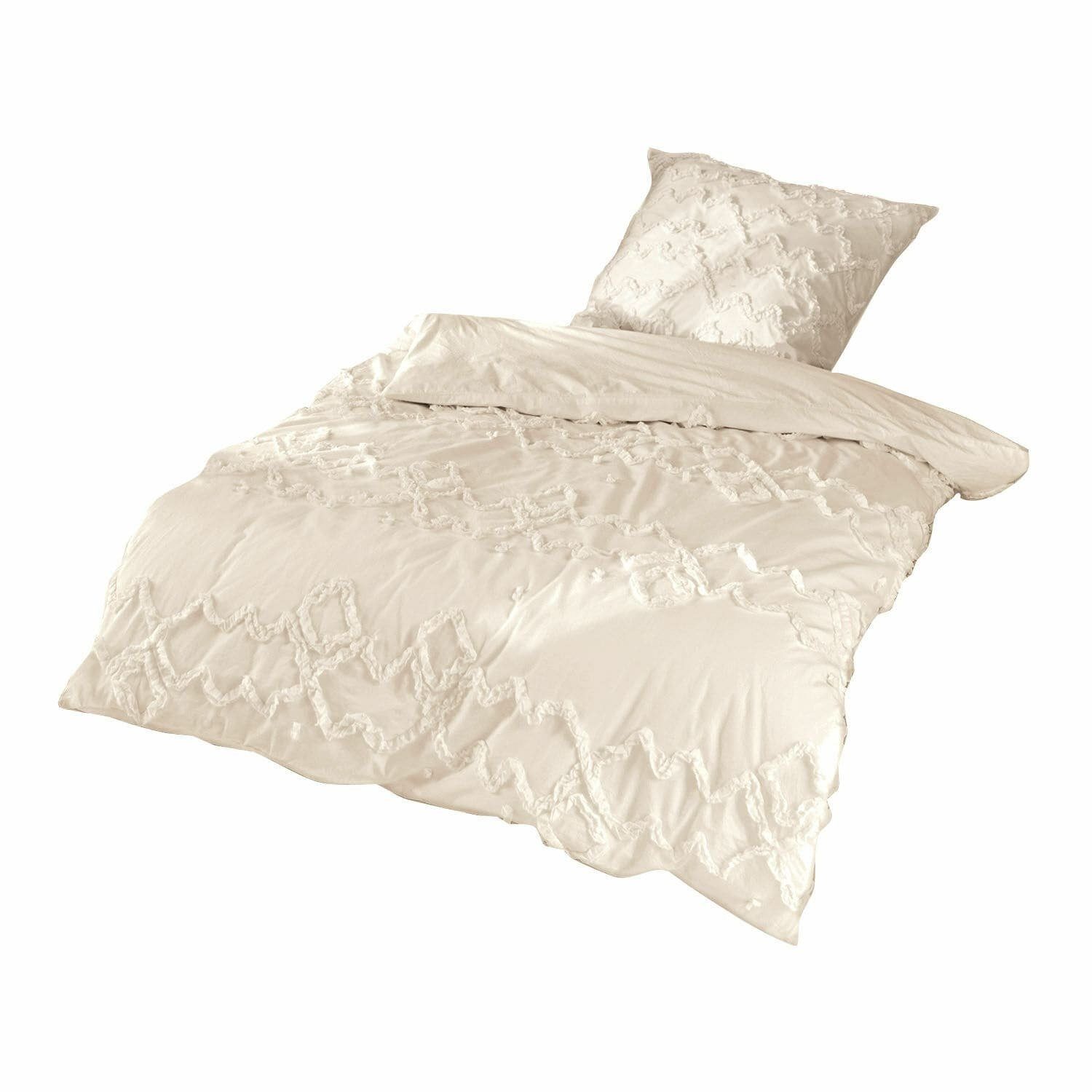 Mirabeau Bettwäsche Bettwäsche Élaine weiß, 100% günstig online kaufen