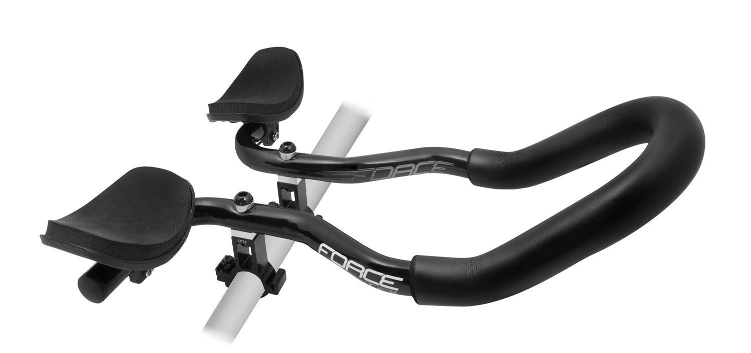 Fahrradlenker Langstreckenlenker FORCE TRI 25,4 Alu, glänzend Aerobar